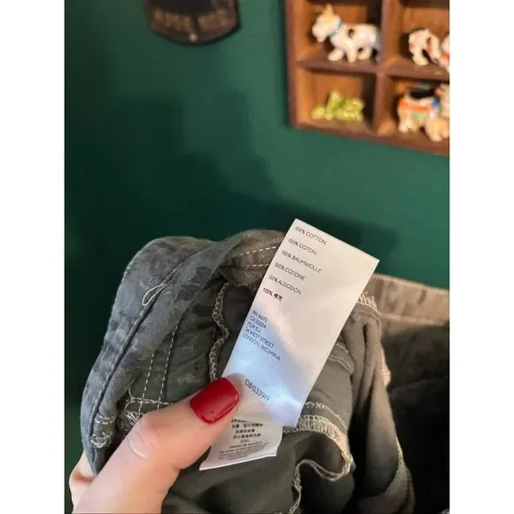 Free People Fly Away Printed Parachute Pants Size 4 Women’s - Picture 5 of 6